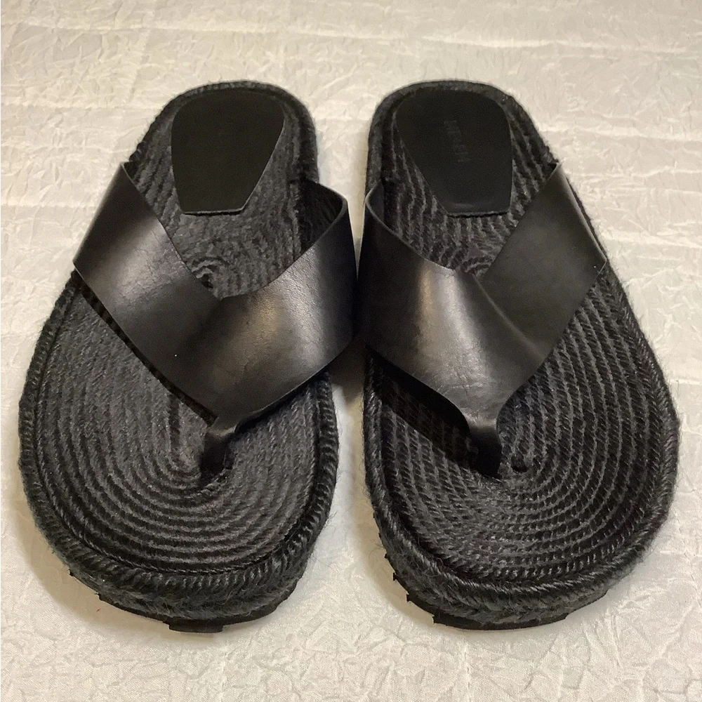 ME + EM leather Slides Size 38 New